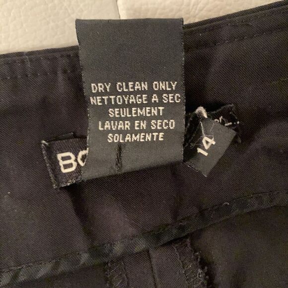 BCBG Rayon Blend Straight Leg Lightweight Black Pants Size 14 - Picture 13 of 13